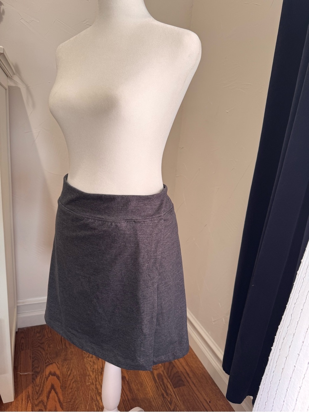 Quince Charcoal A-Line Skort